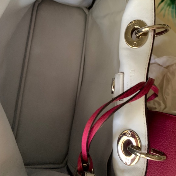 Christian Dior Pink/Magenta Lady Dior Bag Rare - Picture 6 of 11